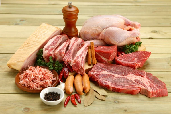 Verschiedenes Fleisch — Stockfoto