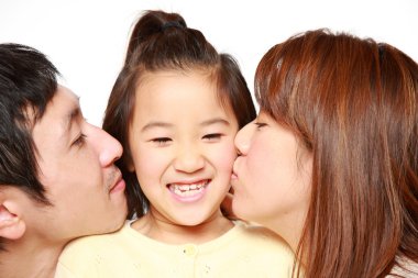 Japon üst ve kızı