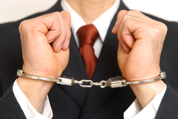 Arrested businessman — Stock Photo, Image
