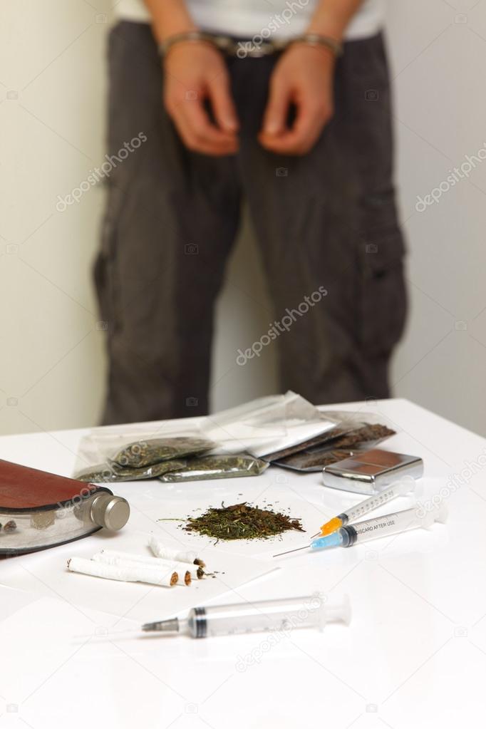 Arrested drug dealer