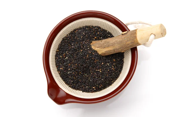 Black sesame seed — Stock Photo, Image