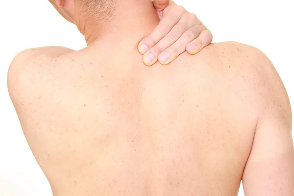 Neck pain — Stock Photo, Image