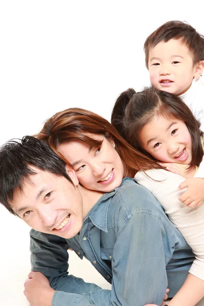 Ιαπωνική οικογένεια των τεσσάρων — Φωτογραφία Αρχείου