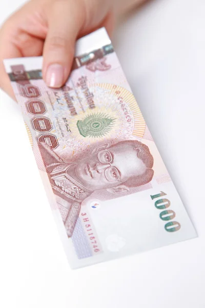 Thailändska 1, 000baht bill — Stockfoto