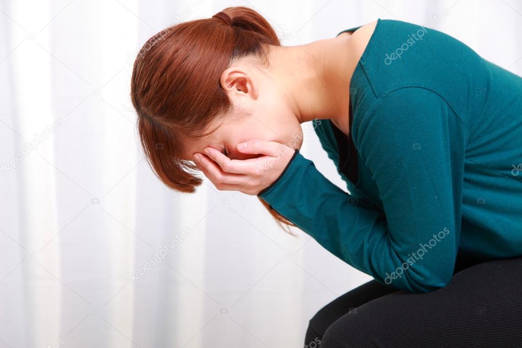 Depressed woman