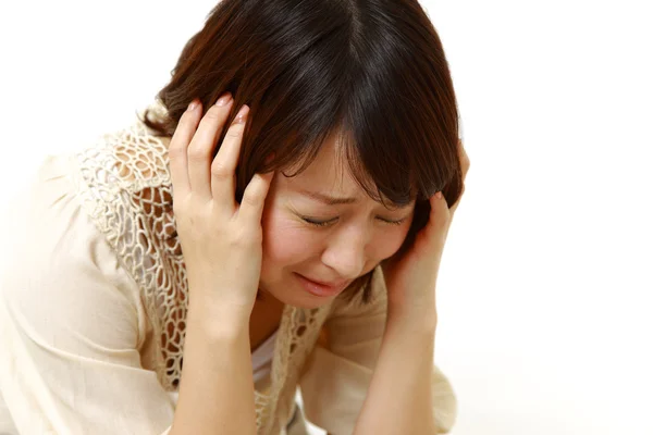 Mujer asustada — Foto de Stock