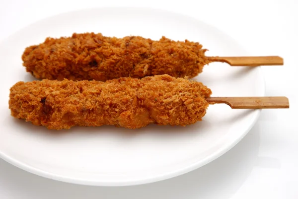 Japanese style pork cutlet KUSHI-KATSU — Stock Photo, Image