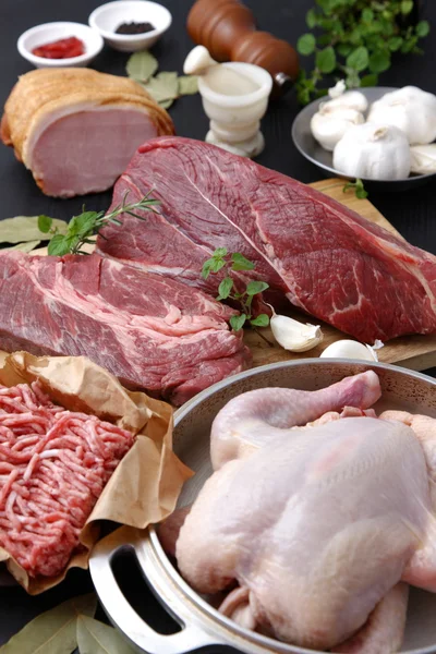 Various Fresh Meats — Stock Photo, Image