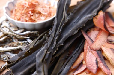 Japon çorba stok için tipik kurutulmuş gıdalar