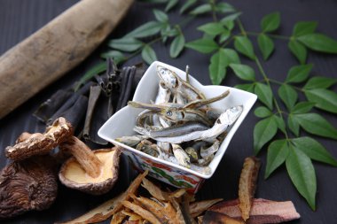 Japon çorba stok için tipik kurutulmuş gıdalar