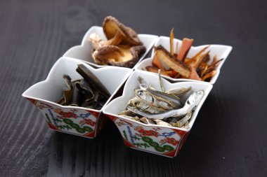 Japon çorba stok için tipik kurutulmuş gıdalar
