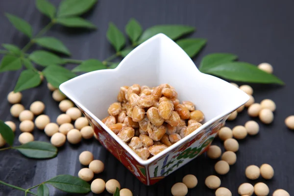 Japán hagyományos élelmiszer Natto — Stock Fotó