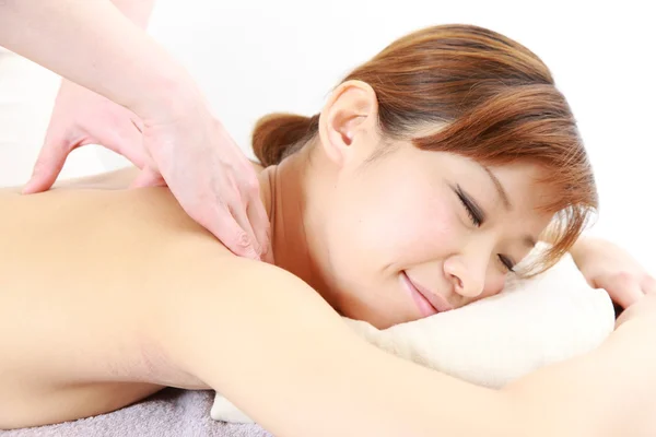 Shoulder massage — Stock Photo, Image