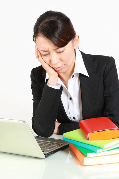 Depressed businesswoman — Stock Photo, Image