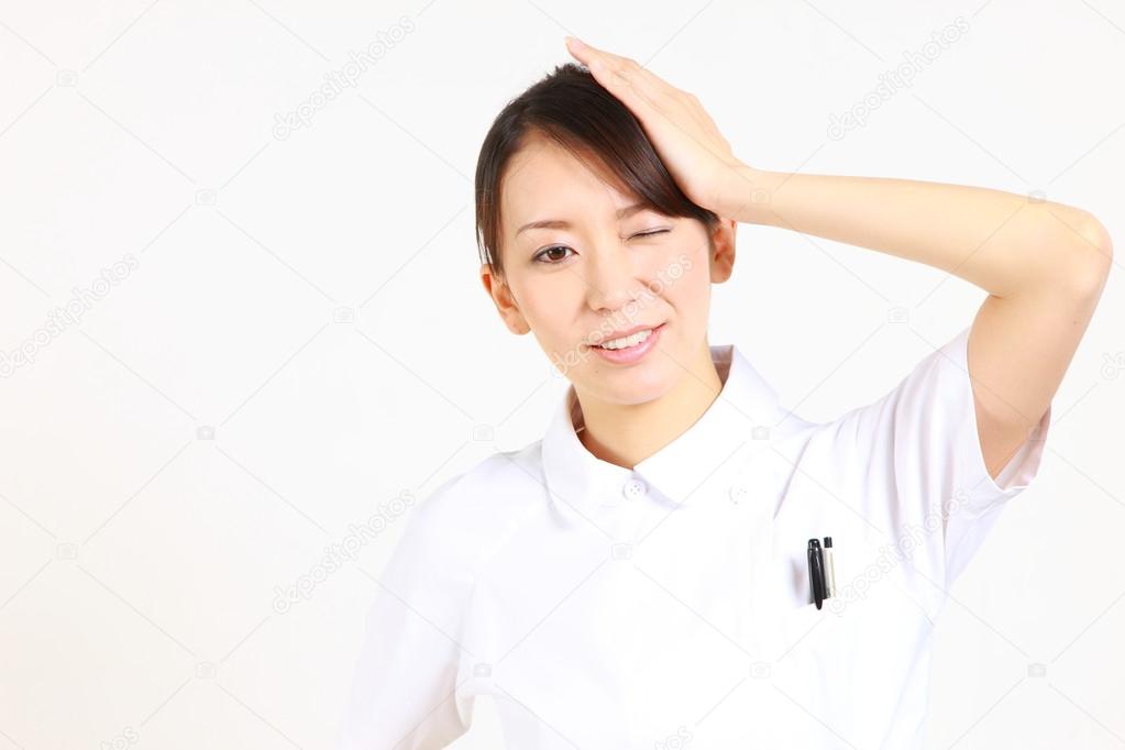 Young Japanese nurse reflects