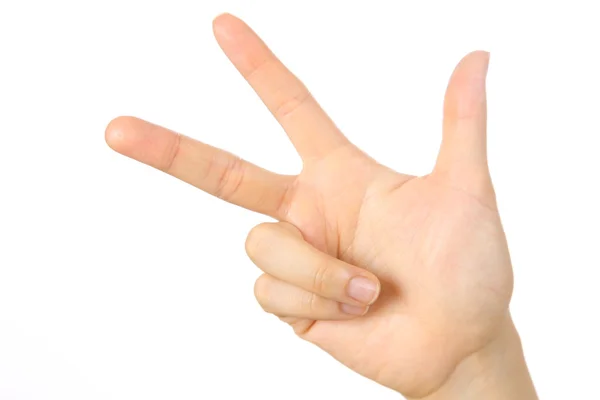 Hand shown three finger — Stock Photo, Image