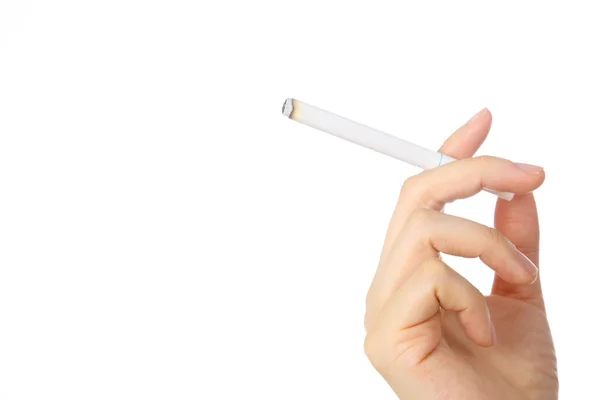 Woman hand holding a cigarette — Stock Photo, Image