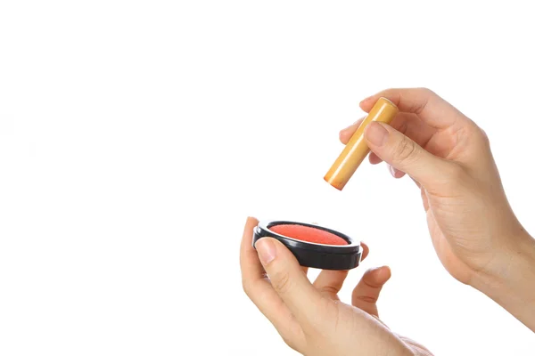 Joint japonais avec tampon d'encre vermillon — Photo