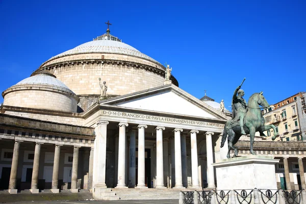 Church of San Francesco di Paola of Piazza del Plebiscito — Stock Photo, Image