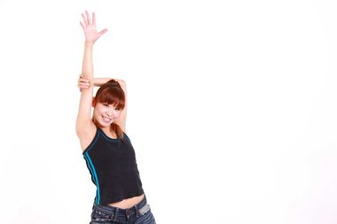 Genç Japon kadın dans