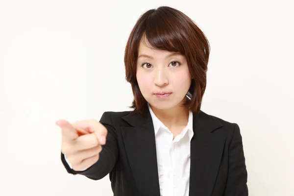 Japanse zakenvrouw besloten — Stockfoto