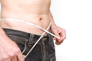 Adamın beline ölçer