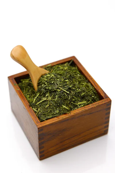 Folha de chá verde japonês — Fotografia de Stock