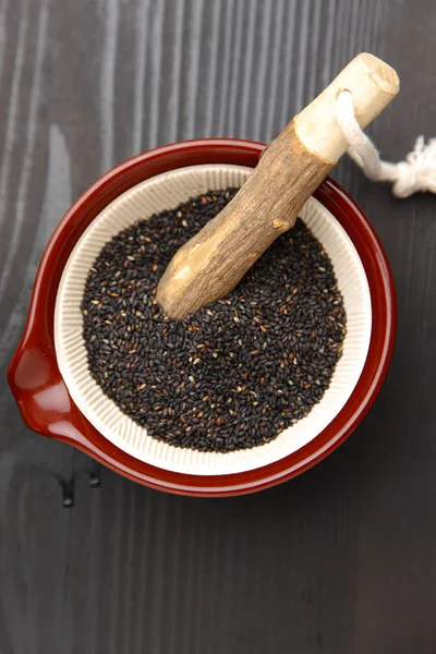 Black sesame seed — Stock Photo, Image