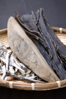 Japon çorba stok için tipik kurutulmuş gıdalar