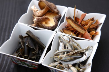 Japon çorba stok için tipik kurutulmuş gıdalar