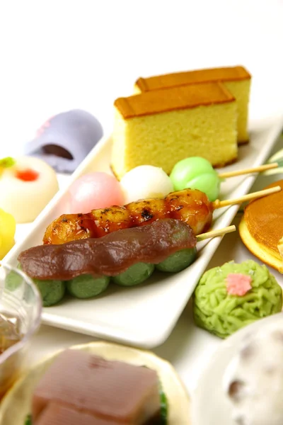 Różne słodycze po japońsku — Zdjęcie stockowe