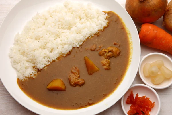 Curry con arroz Estilo japonés — Foto de Stock