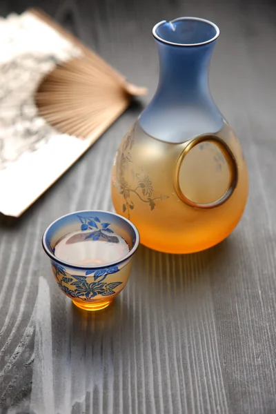 SAKE de licor tradicional japonês — Fotografia de Stock