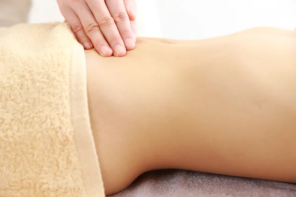 Abdomen massage — Stock Photo, Image