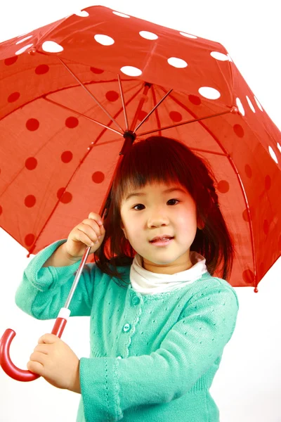 傘を持つ日本少女 — ストック写真