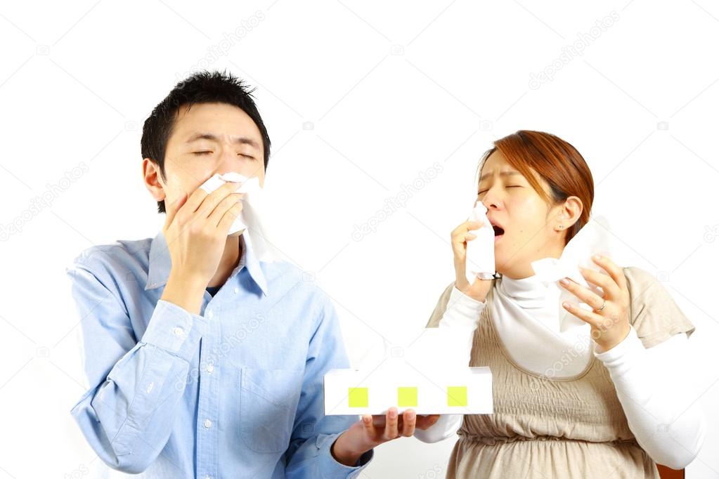 Japanese Couple suffers from allergic rhinitis