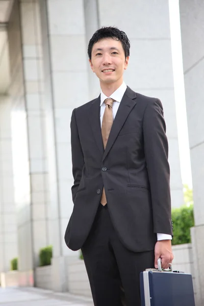 Japanese businessman in the town — Stock Photo, Image