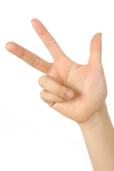 Hand shown three finger — Stock Photo, Image