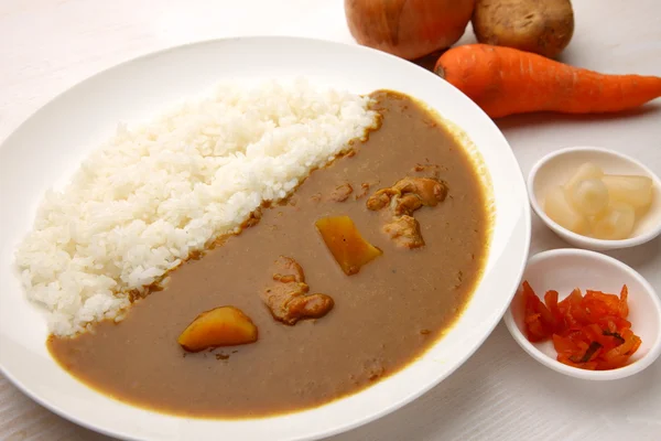 Curry con arroz Estilo japonés — Foto de Stock