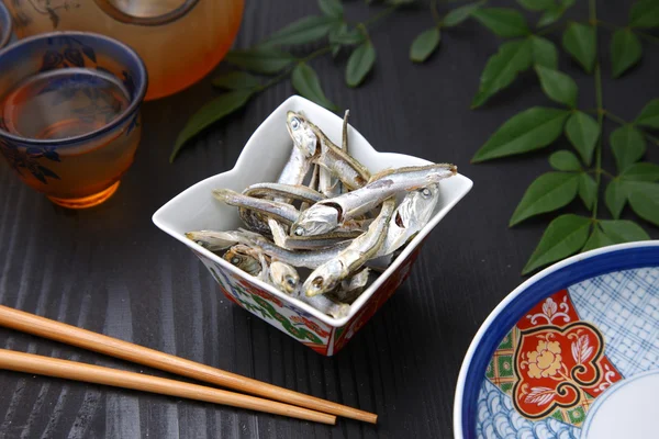 Dried sardine for Japanese soup stock — Stock Photo, Image