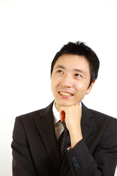 Japanese businessman dreaming at his future — Stock Photo, Image