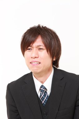 Genç Japon işadamı çığlıkları