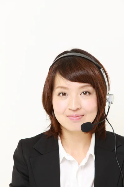 Forretningskvinde i callcenter - Stock-foto