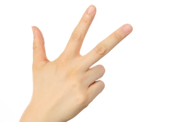 Hand shown three finger — Stock Photo, Image