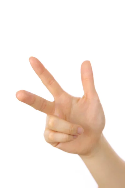 Hand shown three finger — Stock Photo, Image