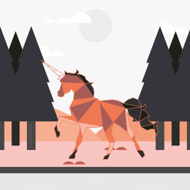  Üçgenden çocuklar için hayvanların tasviri