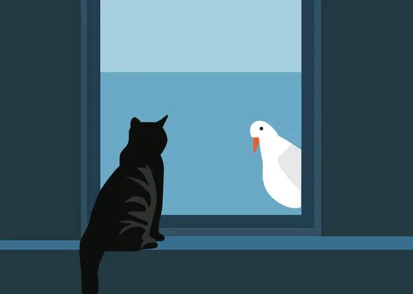 Komik ve hayvanlı çocuklar için illüstrasyon