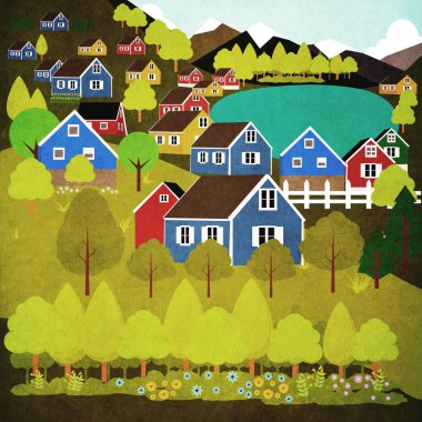 Norveç 'in güzel manzarası İskandinavya