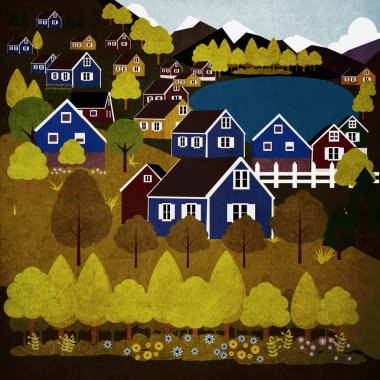 Norveç 'in güzel manzarası İskandinavya