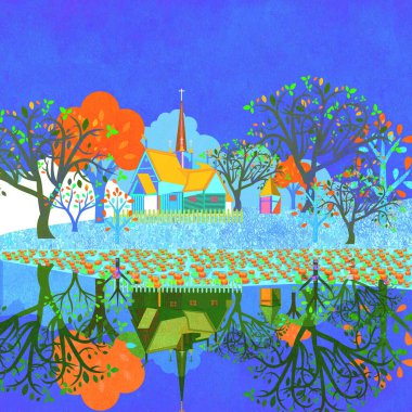 Norveç 'in güzel manzarası İskandinavya